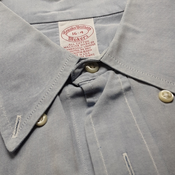 Brooks Brothers Makers 16/34 classic retro blue button down plus bonus - Picture 14 of 14